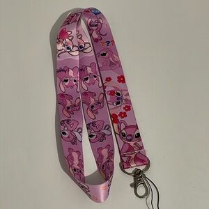 Keychain Lanyard Pink 19”